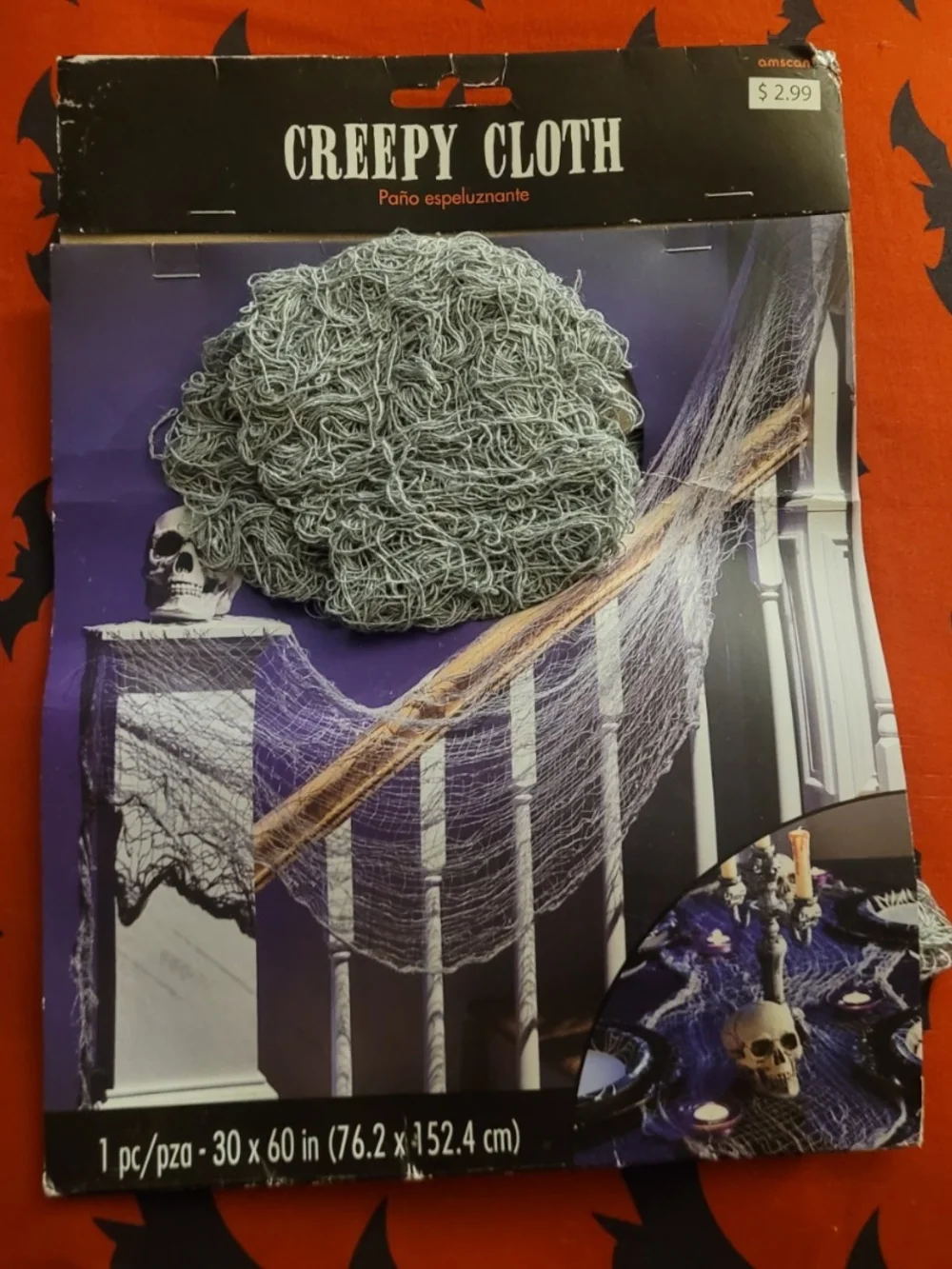 Creepy Cloth Halloween Decor - Gray Spooky Gauze